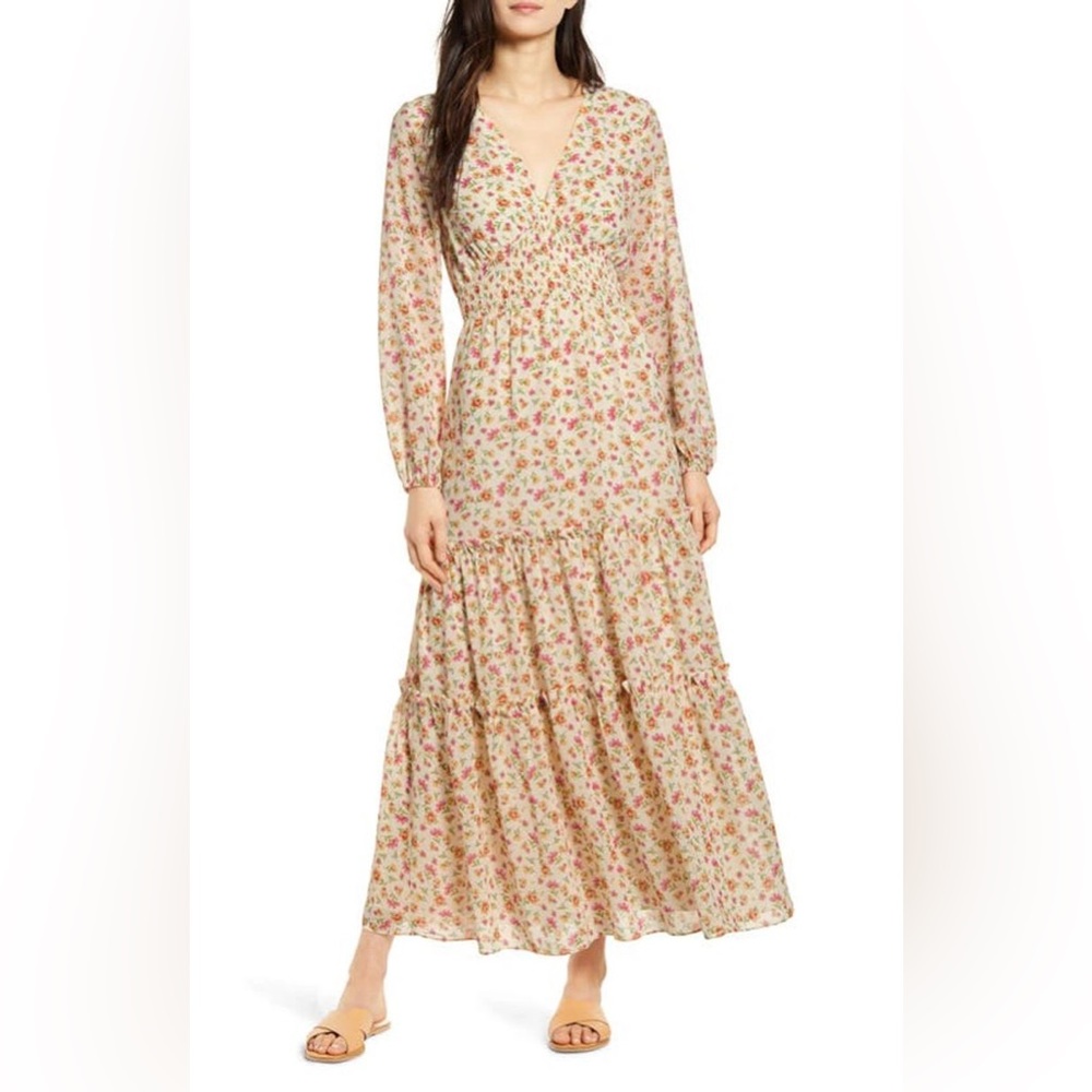 Lost & Wander Long Sleeve Floral Maxi Dress (Size S) Brand New With Tags